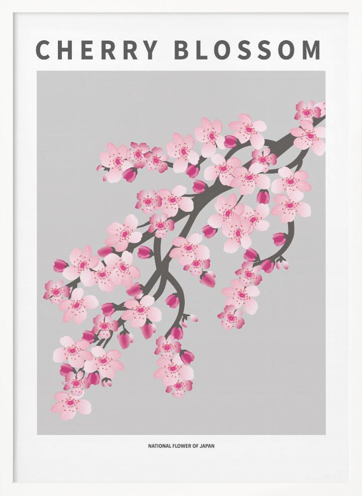 "Cherry blossom" Framed Textured Wall Art