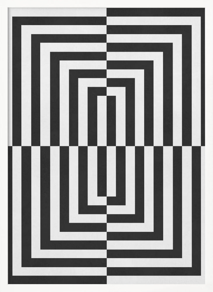 "Black and white lines" Wall Art