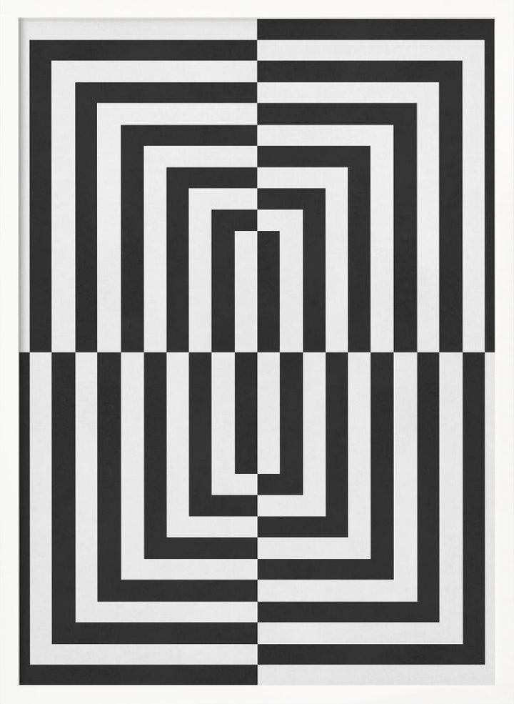 "Black and white lines" Wall Art
