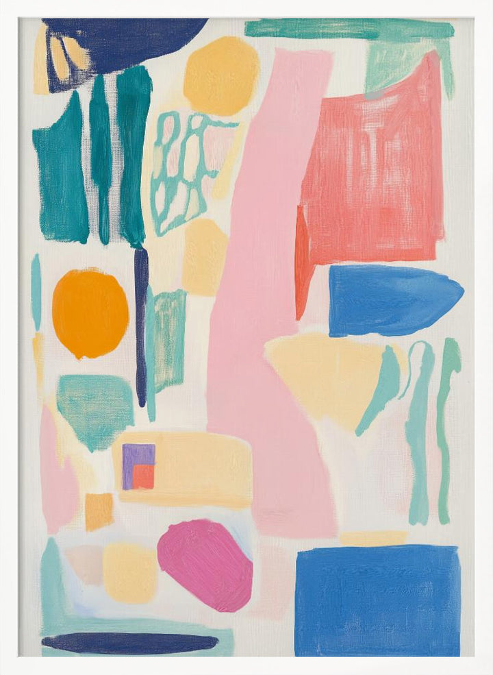 "Abstract Colorful Geometry" Wall Art