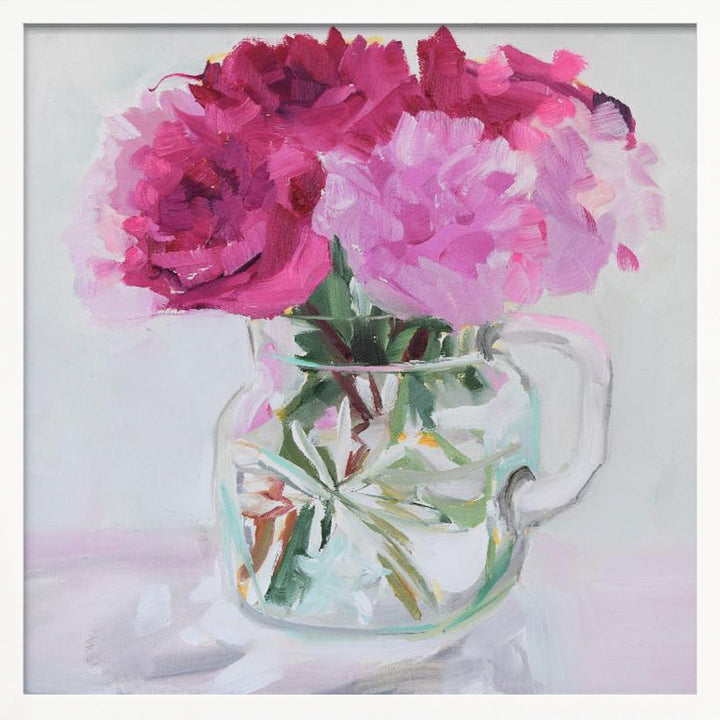 "Pretty In Pink" Framed Textured Wall Art