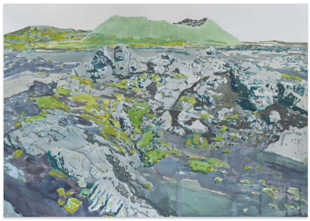 Mossy Volcanic Landscape
