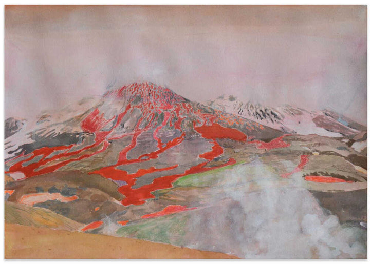 Fiery Volcanic Eruption