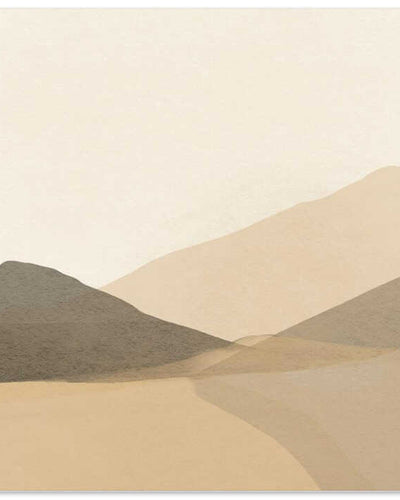 "Serene Desert Layers" by Arohika Verma — Landscape Wall Art