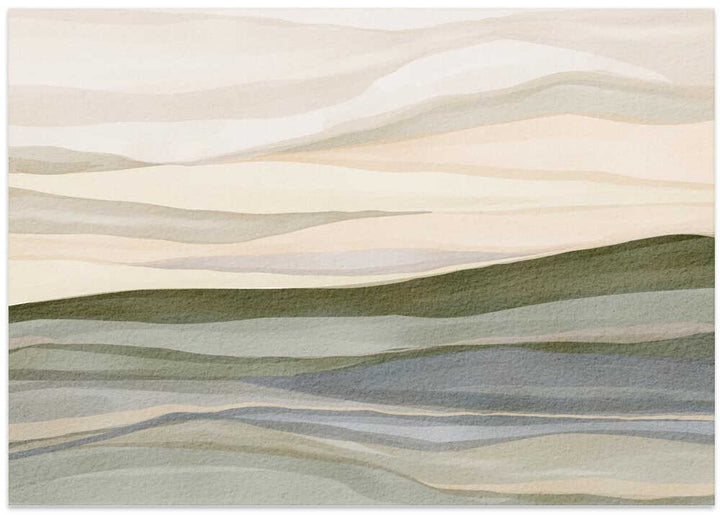 "Serene Rolling Hills" by Nikita Jariwala — Landscape Wall Art