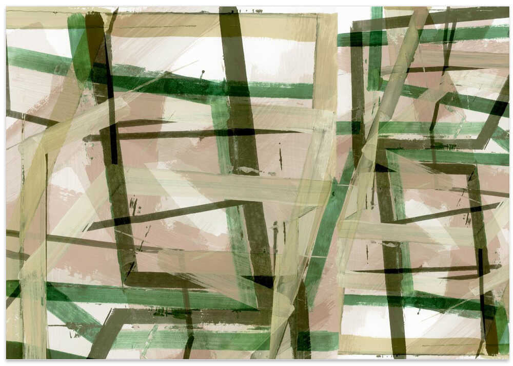 Layered Geometric Brushstrokes