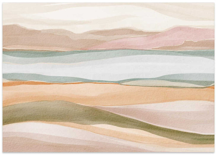 "Calm Watercolor Landscape No. 3" by Nikita Jariwala — Landscape Wall Art