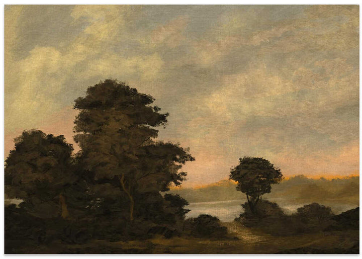 "Tranquil Sunset Landscape" by Dan Hobday — Landscape Wall Art