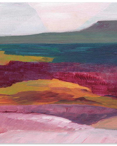 "Vibrant Layered Landscape" by Nikita Jariwala — Landscape Wall Art