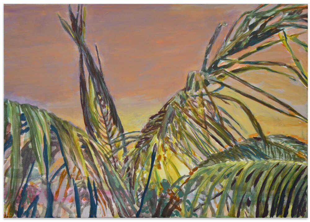 Tropical Sunset Palms