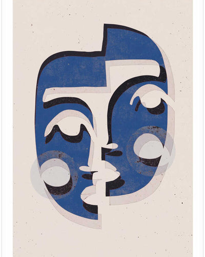 "Fragmented Faces" by Treechild — Figurative Wall Art