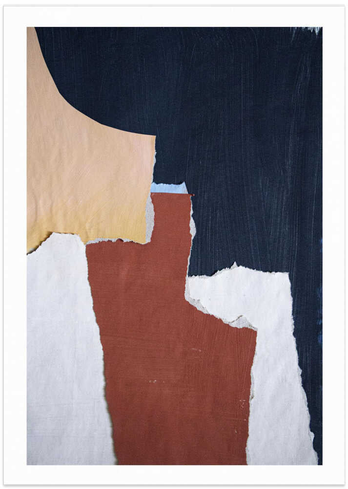 Earthy Abstract Collage