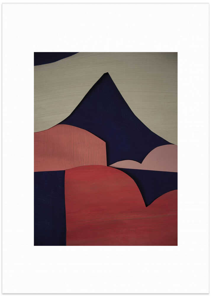 Abstract Mountain Landscape
