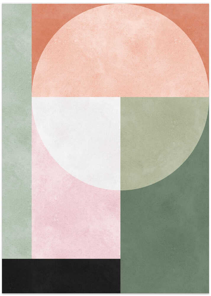 Muted Color Block Shapes