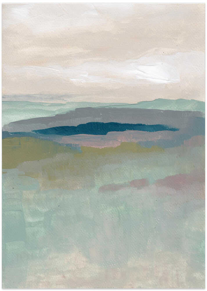 "Muted Lake Landscape" by Nikita Jariwala — Landscape Wall Art