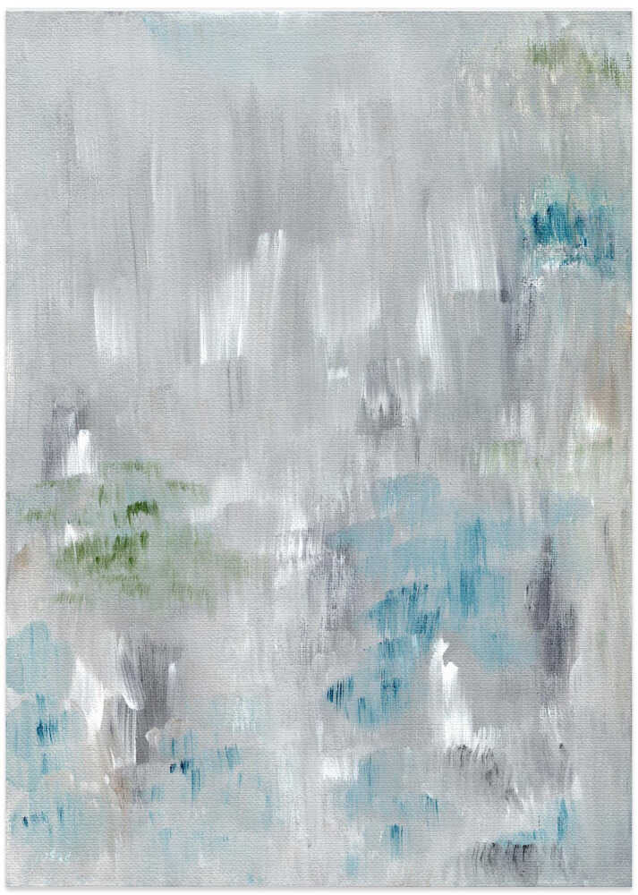 "Serene Abstract Brushstrokes" by Nikita Jariwala — Abstract Wall Art