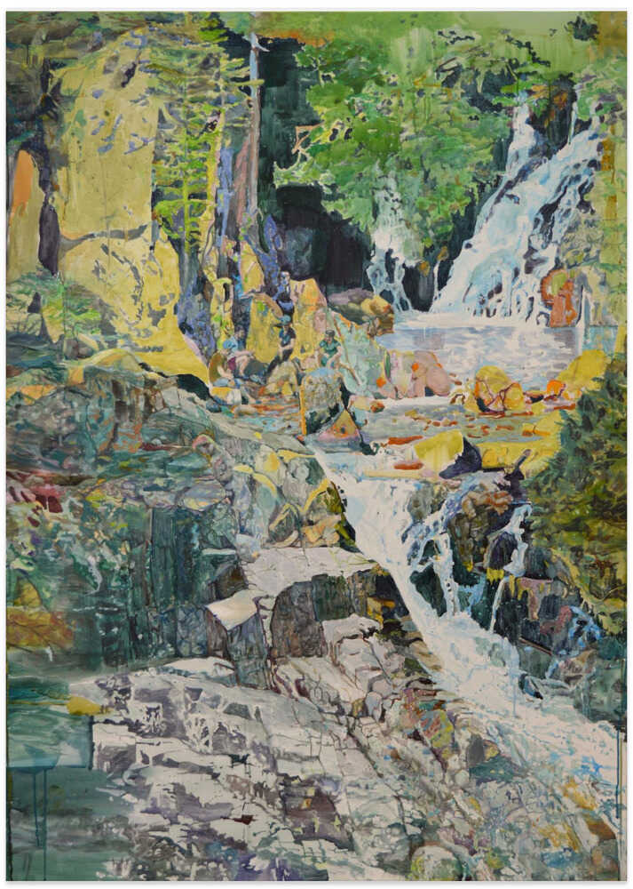 Vibrant Forest Waterfall
