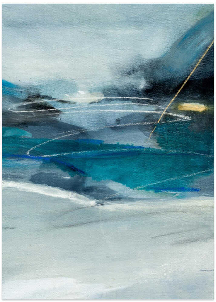 "Abstract Blue Depths" by Arohika Verma — Abstract Wall Art
