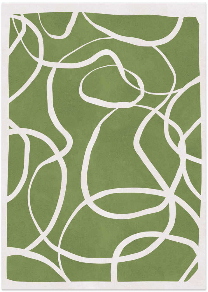 Flowing Green Lines
