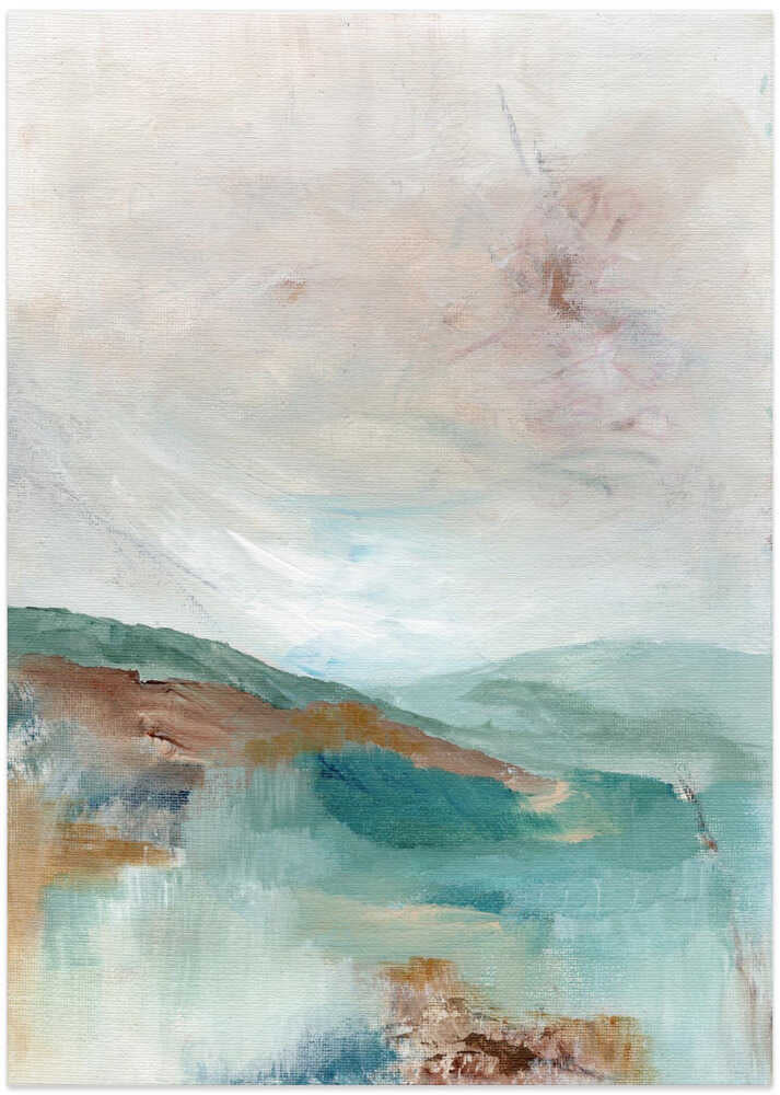 "Serene Abstract Landscape" by Nikita Jariwala — Landscape Wall Art