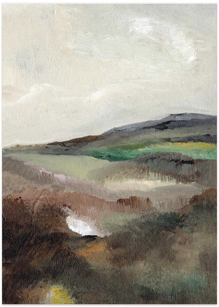 "Muted Rolling Hills" by Nikita Jariwala — Landscape Wall Art