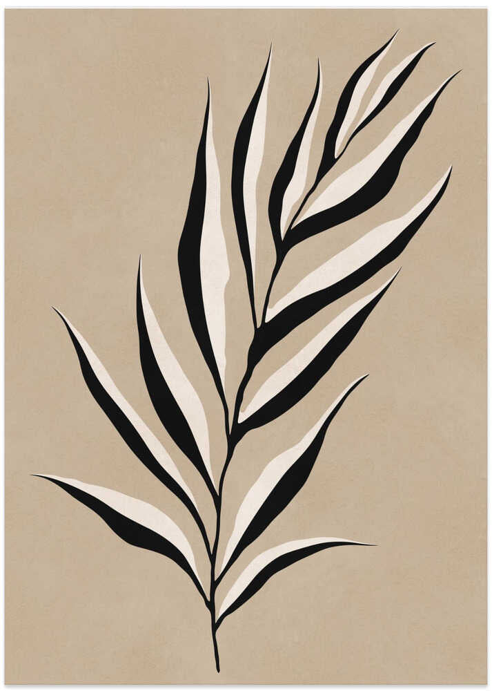 Abstract Palm Leaf