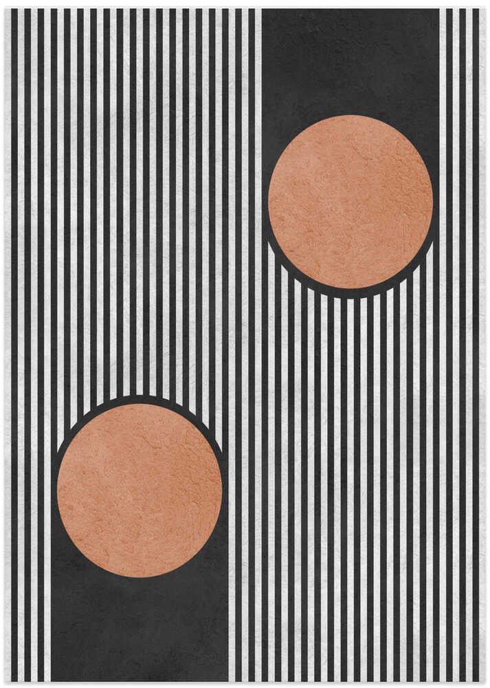 Bold Stripes Orange Circles