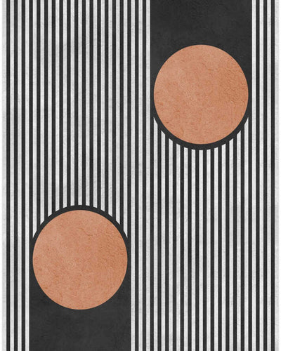 Bold Stripes Orange Circles