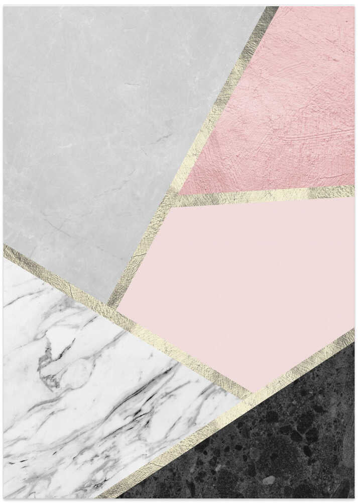 Geometric Marble Blush