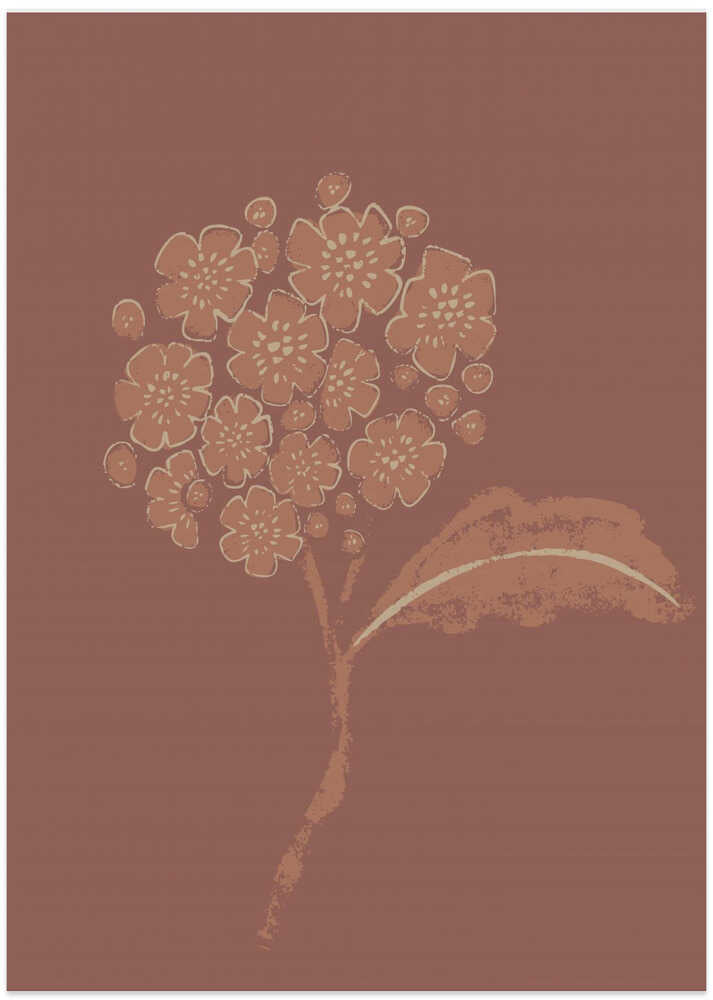 "Earthy Botanical Bloom" by Nikita Jariwala — Botanical Wall Art