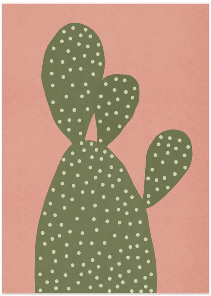 Modern Pink Cactus