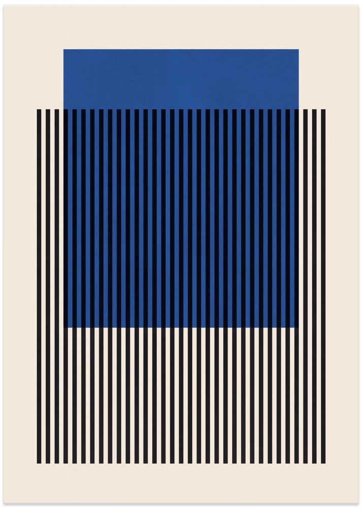 Blue Striped Geometry