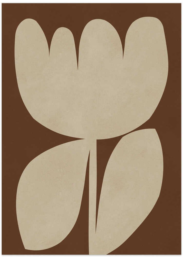 Earthy Abstract Bloom