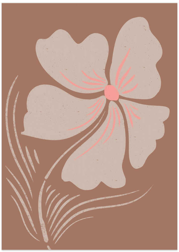 "Earthy Boho Bloom" by Nikita Jariwala — Botanical Wall Art