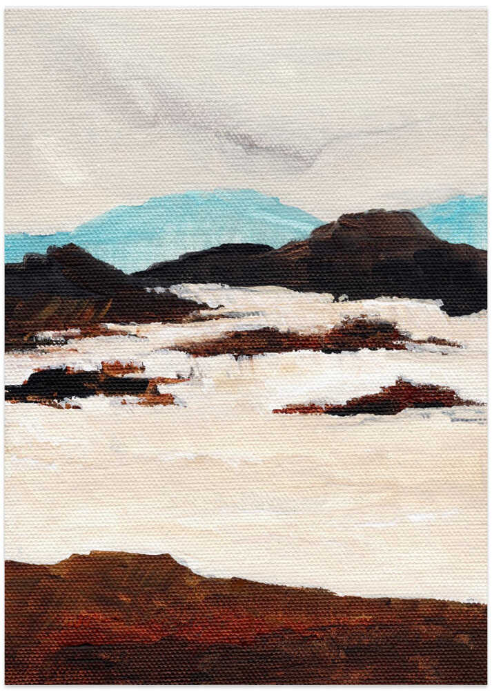 "Abstract Snow Landscape" by Nikita Jariwala — Landscape Wall Art