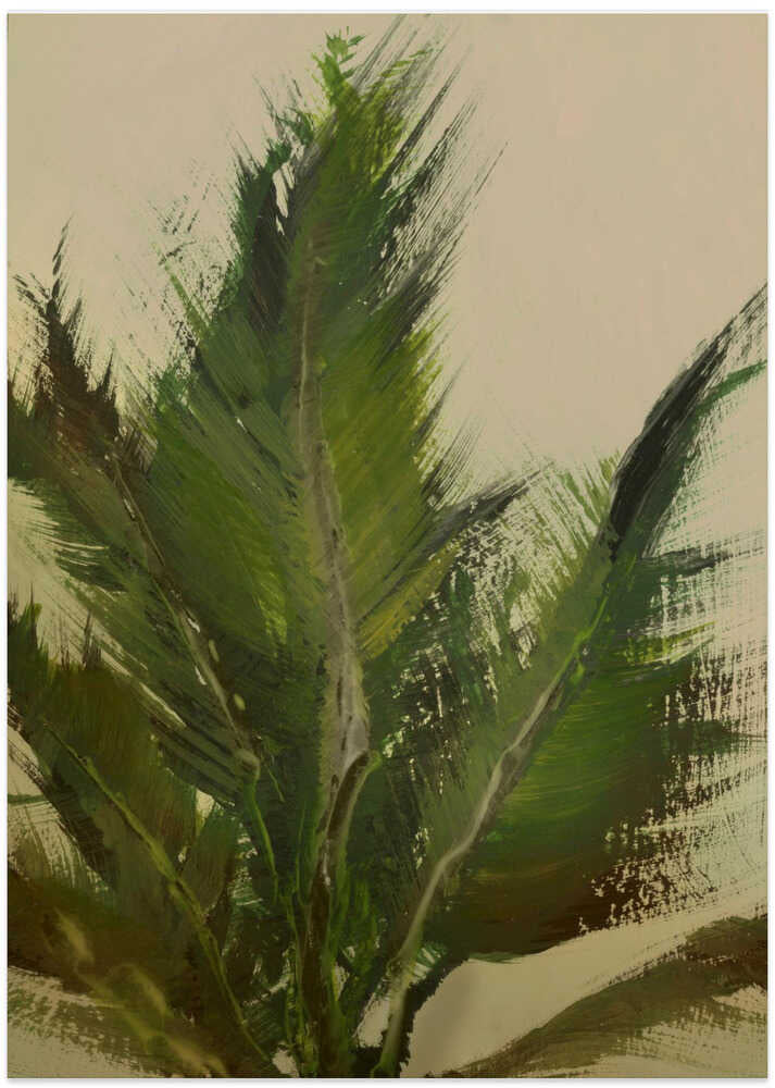 "Verdant Strokes" by Dan Hobday — Botanical Wall Art