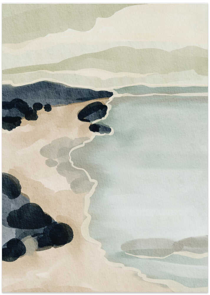 "Coastal Serenity" by Nikita Jariwala — Coastal Wall Art