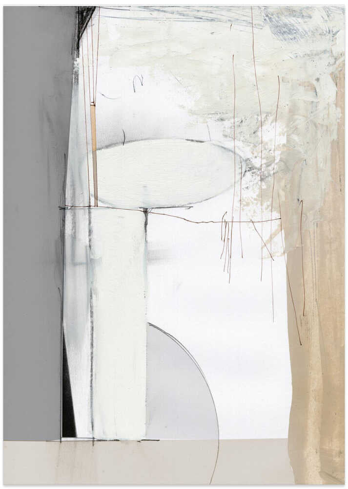 "Soft Neutral" by Dan Hobday — Abstract Wall Art