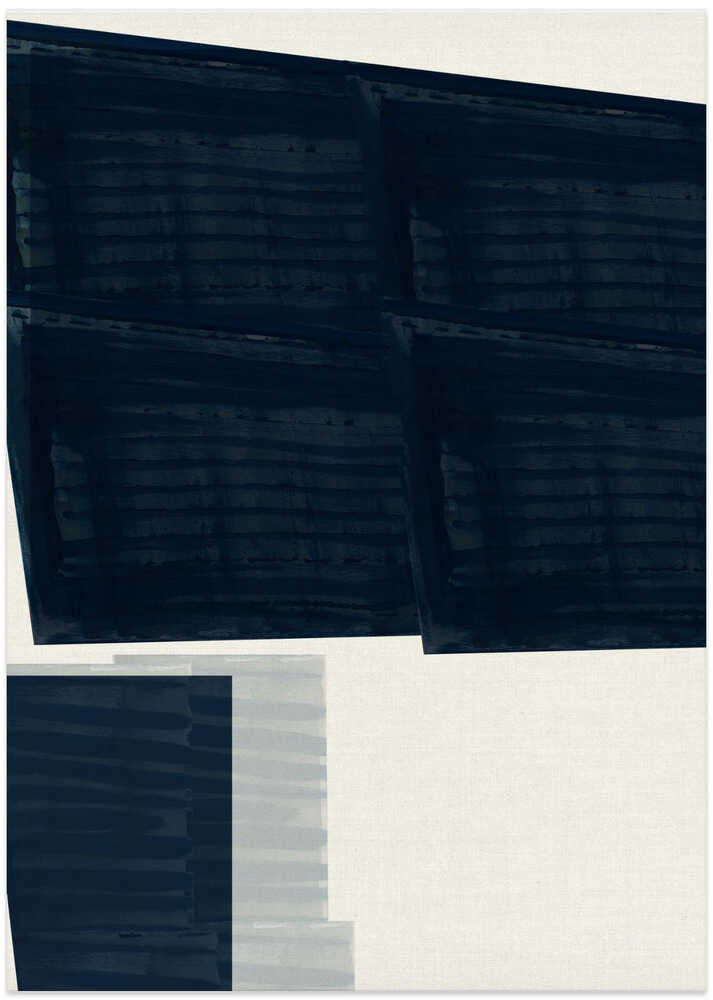 Abstract Blue Geometry