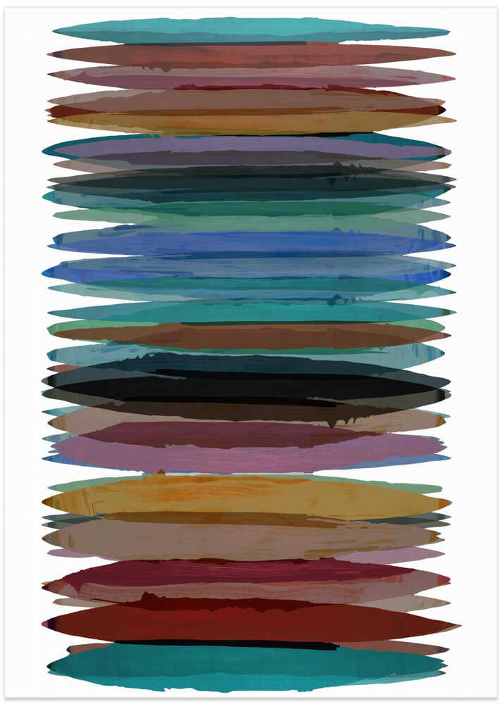 Vibrant Horizontal Strokes