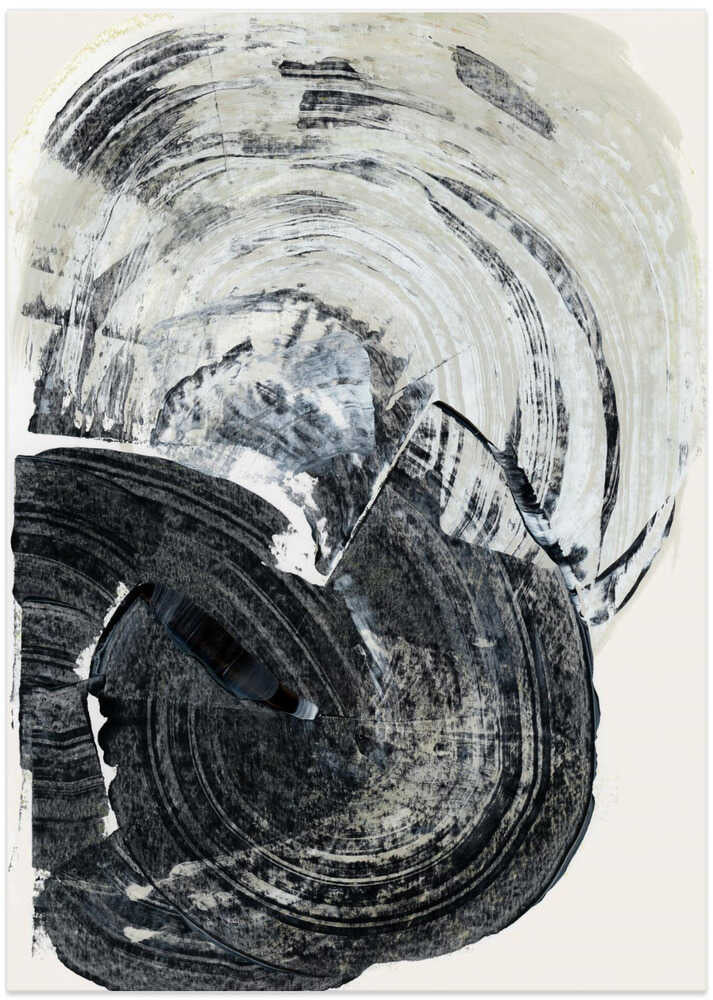 Swirling Monochrome Abstract