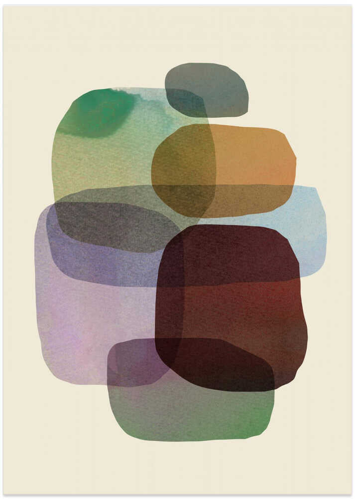 Overlapping Organic Shapes
