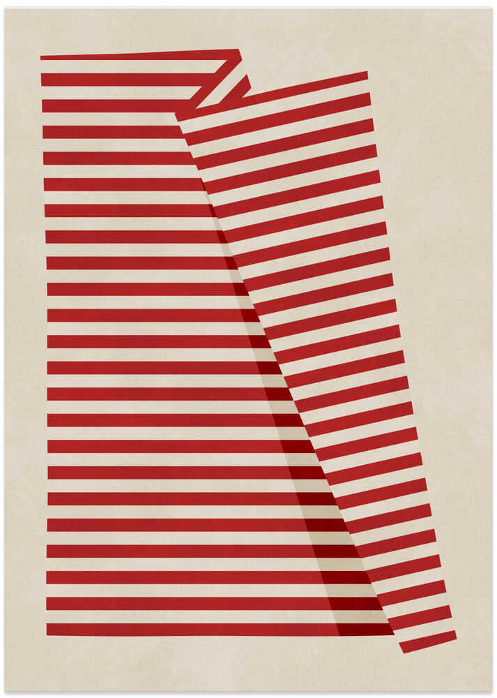 Abstract Red Stripes