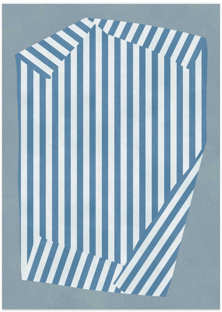 Blue Striped Illusion