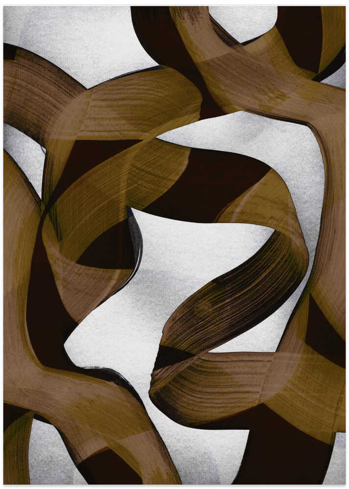 Brown Flowing Abstract