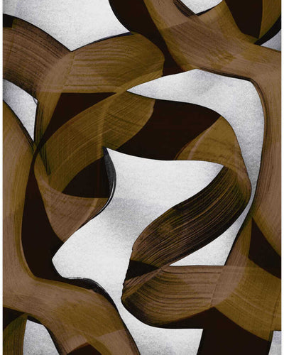Brown Flowing Abstract