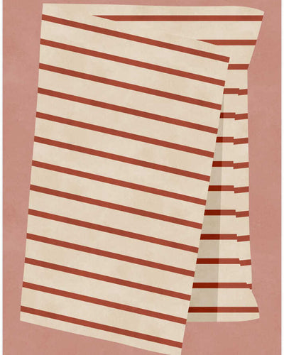 Warm Terracotta Stripes