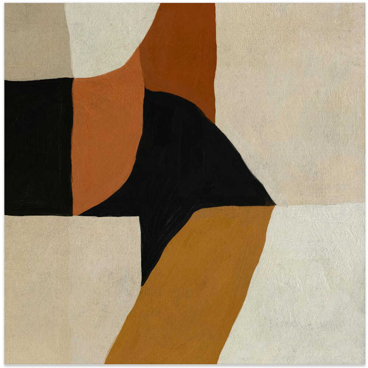 "Warm Abstract Forms" by Dan Hobday — Abstract Wall Art
