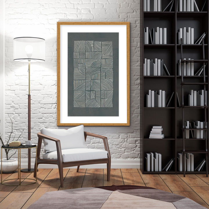 "Irregular Pattern" Framed Matted Print Wall Art