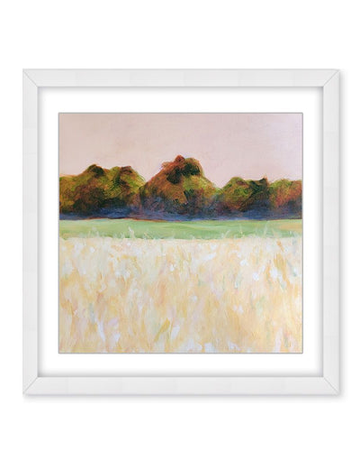"Summer Field" Framed Matted Print Wall Art